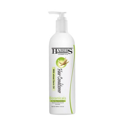 Habibs Professional Hair Conditioner Nourishing For Smooth & Straight Frizz-Free Hair, With Wheat Germ Oil Vitamin E & Tea Tree Oil Enriched