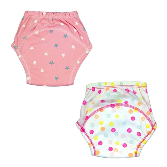 Kindermum Polka-Stars Set Of 2 Training Pants For Kids
