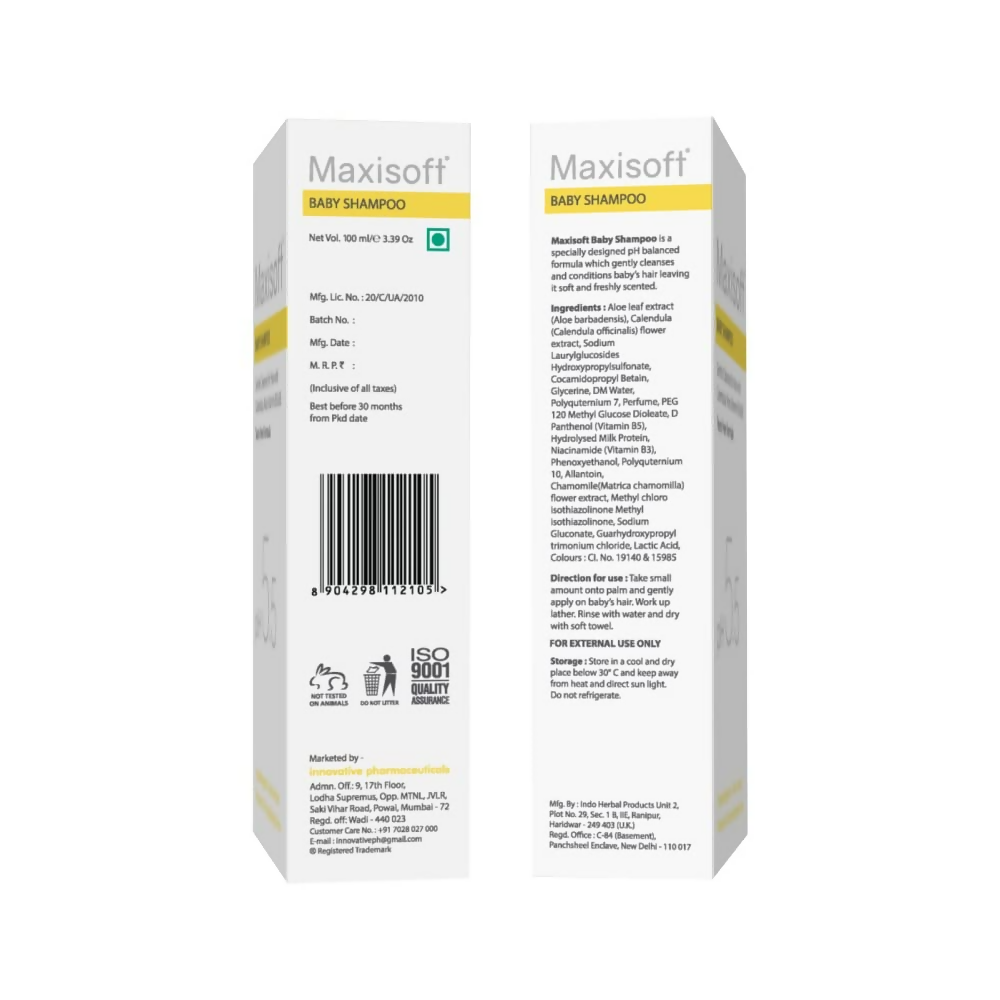 Maxisoft Baby Shampoo Pure & Gentle Tears Free Formula pH 5.5