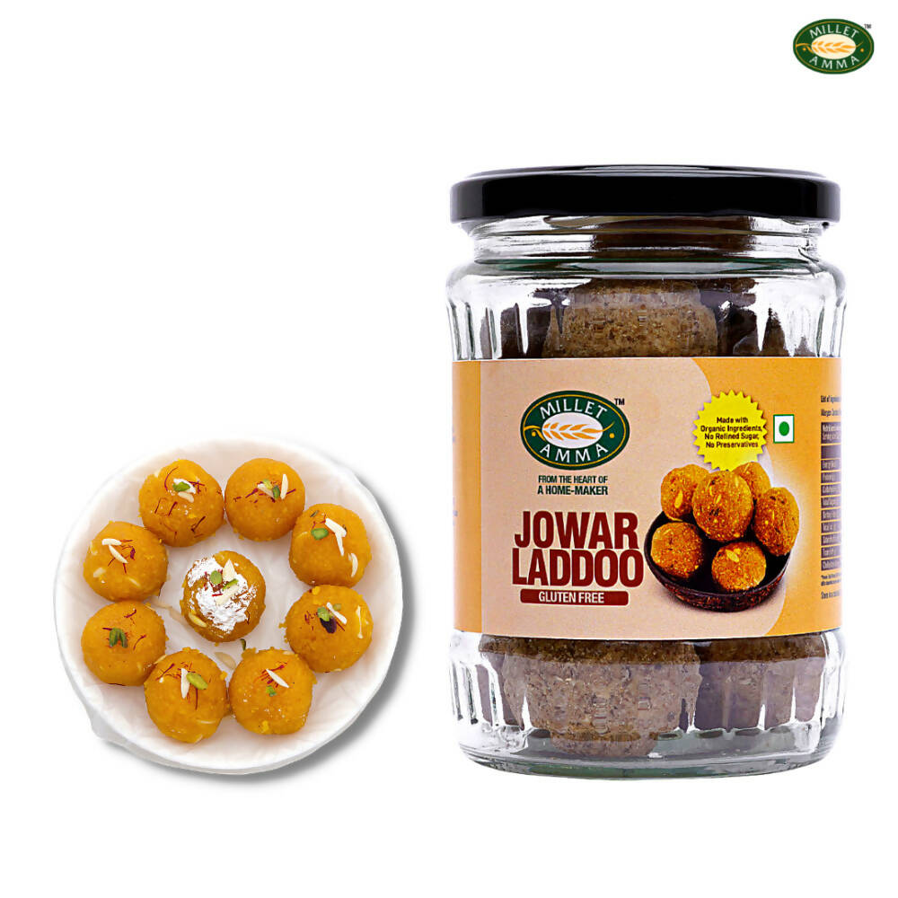 Millet Amma Jowar Laddoo-Made With Jaggery - Drmedicart