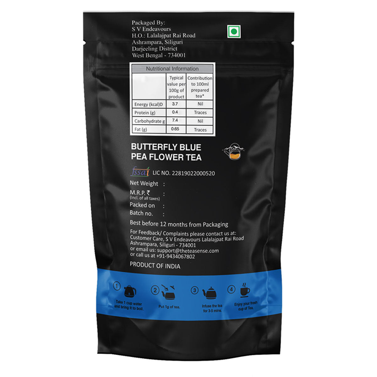 Tea Sense Butterfly Blue Pea Flower Tea - buy in USA, Australia, Canada