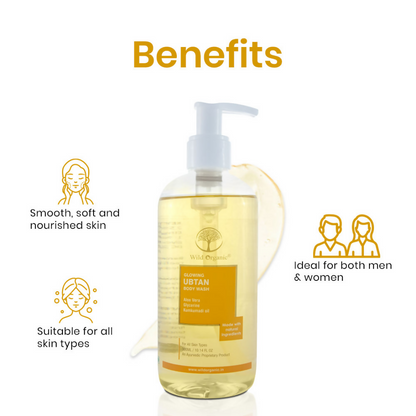 Wild Organic Glowing Ubtan Body Wash