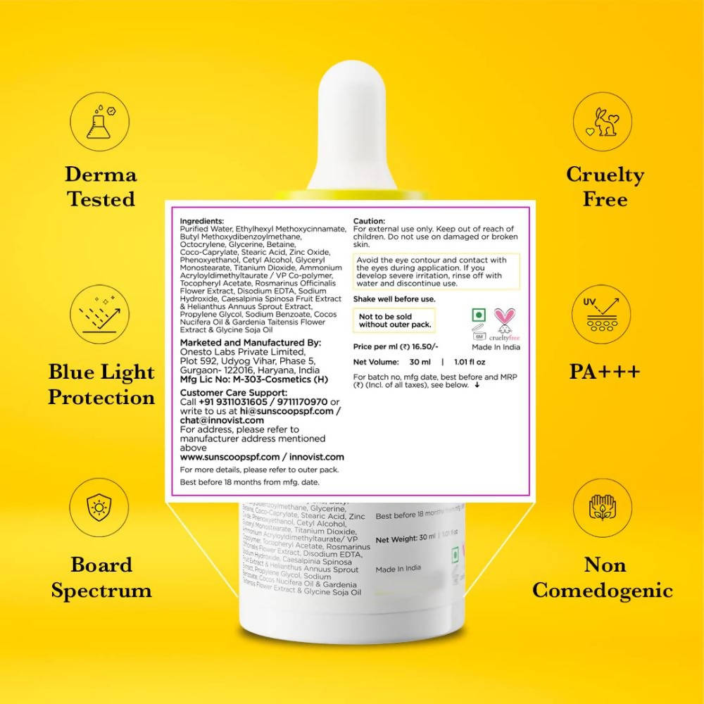 Sun Scoop Fluid Sunscreen SPF 60 - DrMediCart