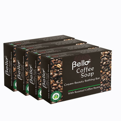 Buy Bello Herbals Coffee Soap | Cream Beauty Bathing Bar from DrMediCart, Ship from India to USA