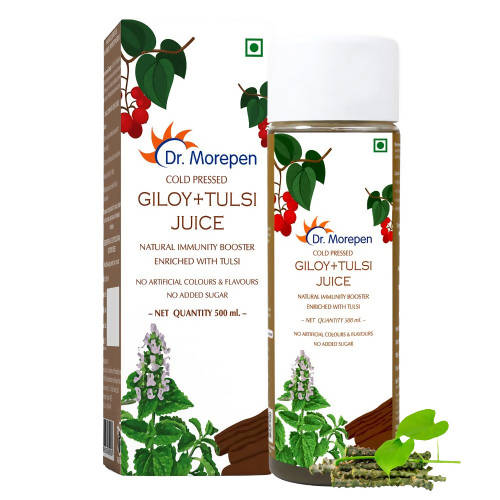 Dr. Morepen Cold Pressed Giloy + Tulsi Juice