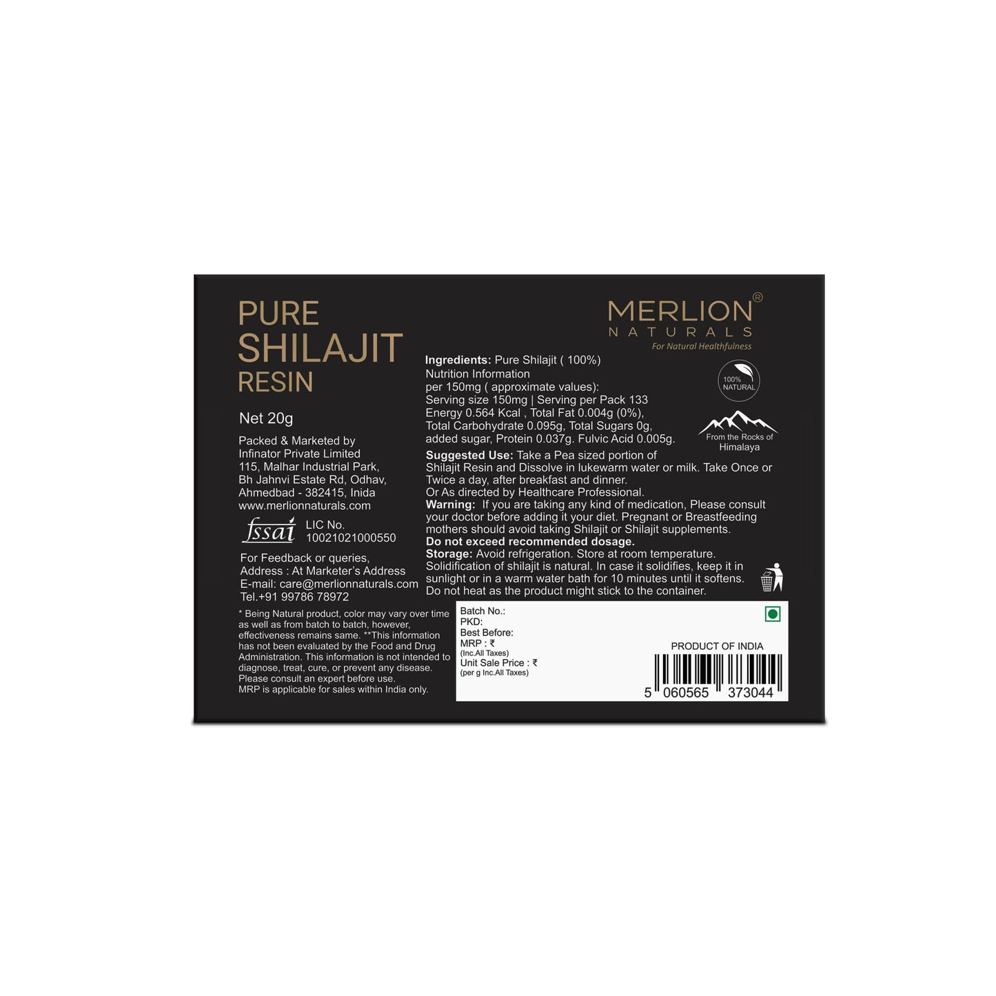 Merlion Naturals Sj Resin