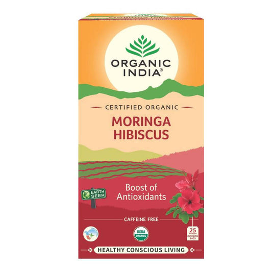 Buy Organic India Moringa Hibiscus Tea Bags from DrMediCart, Ship from India to USA
