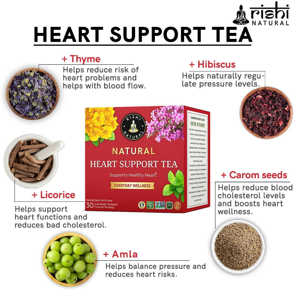 Rishi Natural Heart Support Herbal Tea