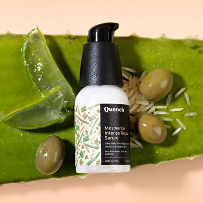 Quench Rice Water Intense Repair Serum With Niacinamide For Dewy & Even Skin Tone