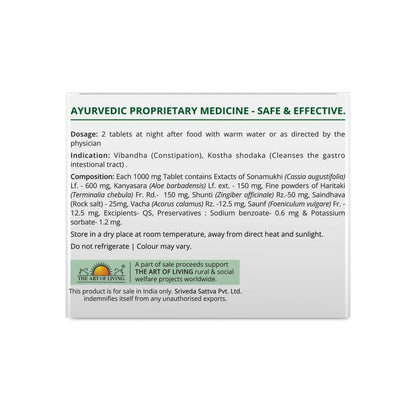 Sri Sri Tattva Evacsure - Laxative Tablets