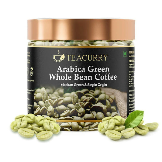 Buy Teacurry Arabica Green Coffee Bean (Raw Whole Beans, 100% Arabica, Unroasted) from DrMediCart
