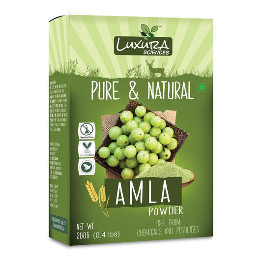 Buy Luxura Sciences Pure Amla Powder For Hair Growth from DrMediCart, Ship from India to USA