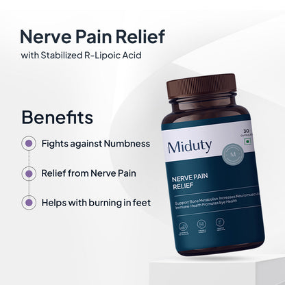 Miduty by Palak Notes Nerve Pain Relief Capsules