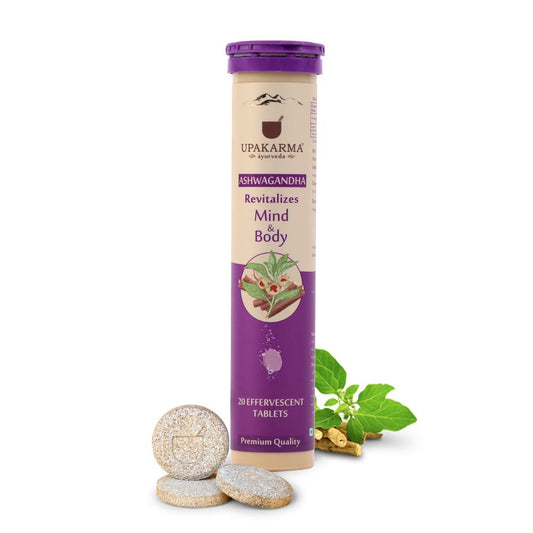 Buy Upakarma Ayurveda Ashwagandha Effervescent Tablets from DrMediCart, Ship from India to USA