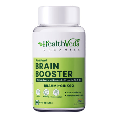 Health Veda Organics Plant Based Brain Booster Capsules