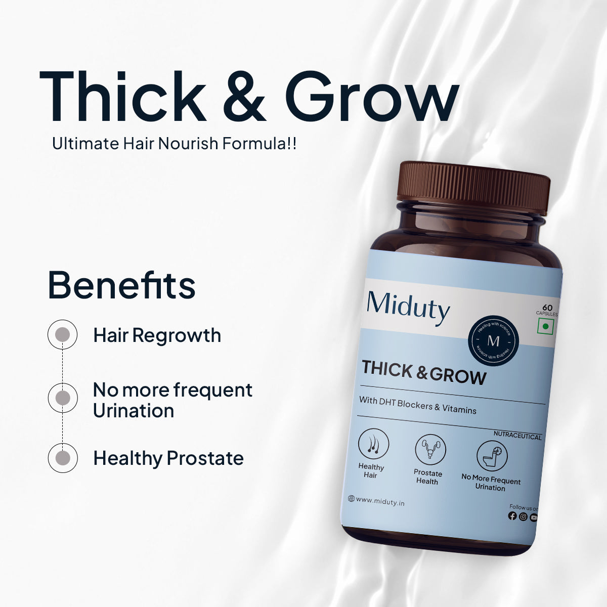 Miduty by Palak Notes Thick & Grow Capsules