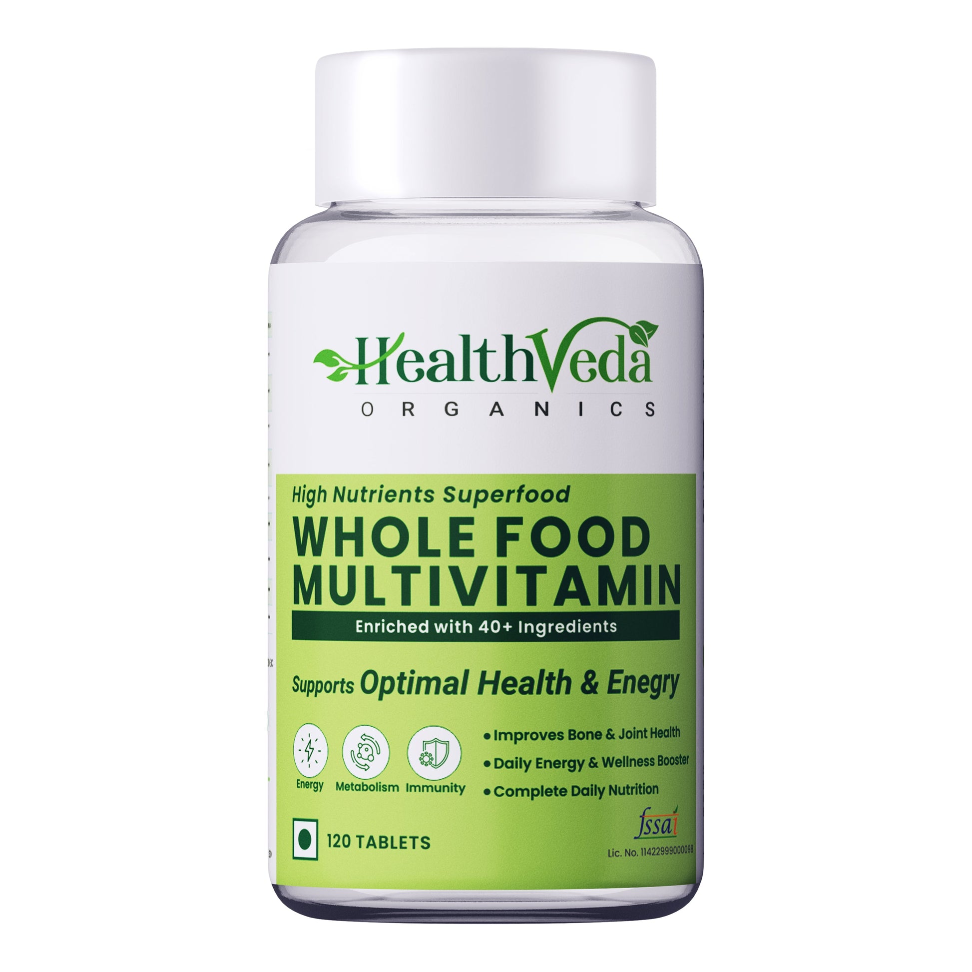 Health Veda Organics Whole Food Multivitamin Veg Tablets