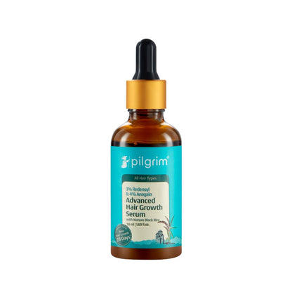 Pilgrim 3% Redensyl + 4% Anagain Advanced Hair Growth Serum with Korean Black Rice
