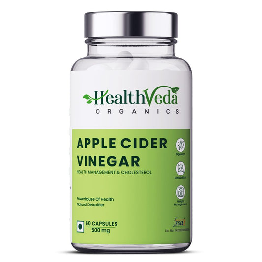 Buy Health Veda Organics Apple Cider Vinegar Supplements Capsules from DrMediCart, Ship from India to USA