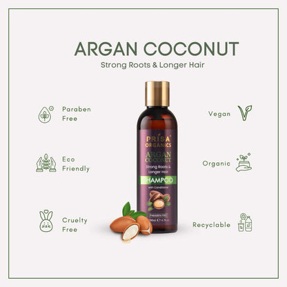 Prisa Organics Argan Coconut Shampoo