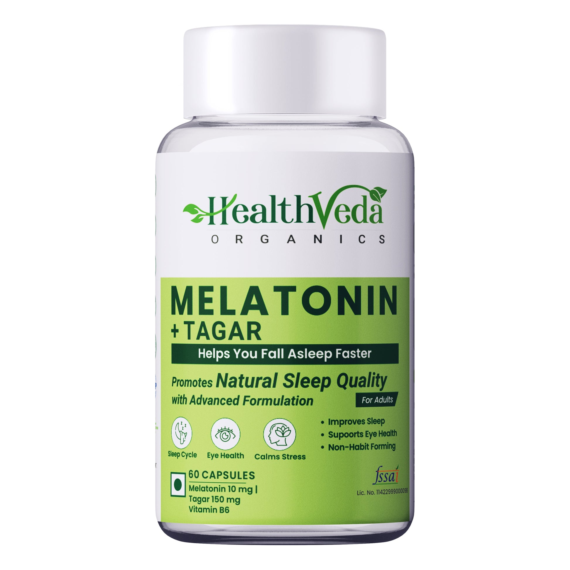 Health Veda Organics Melatonin Sleep & Relaxation Capsules
