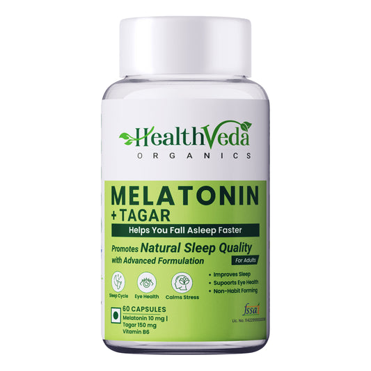 Health Veda Organics Melatonin Sleep & Relaxation Capsules