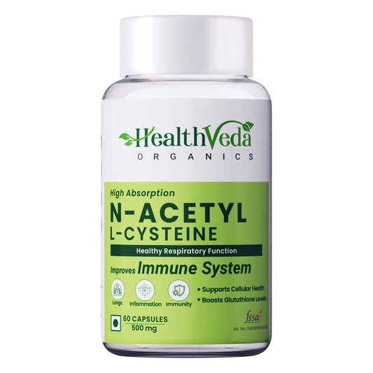 Health Veda Organics N - Acetyl L - Cysteine Veg Capsules