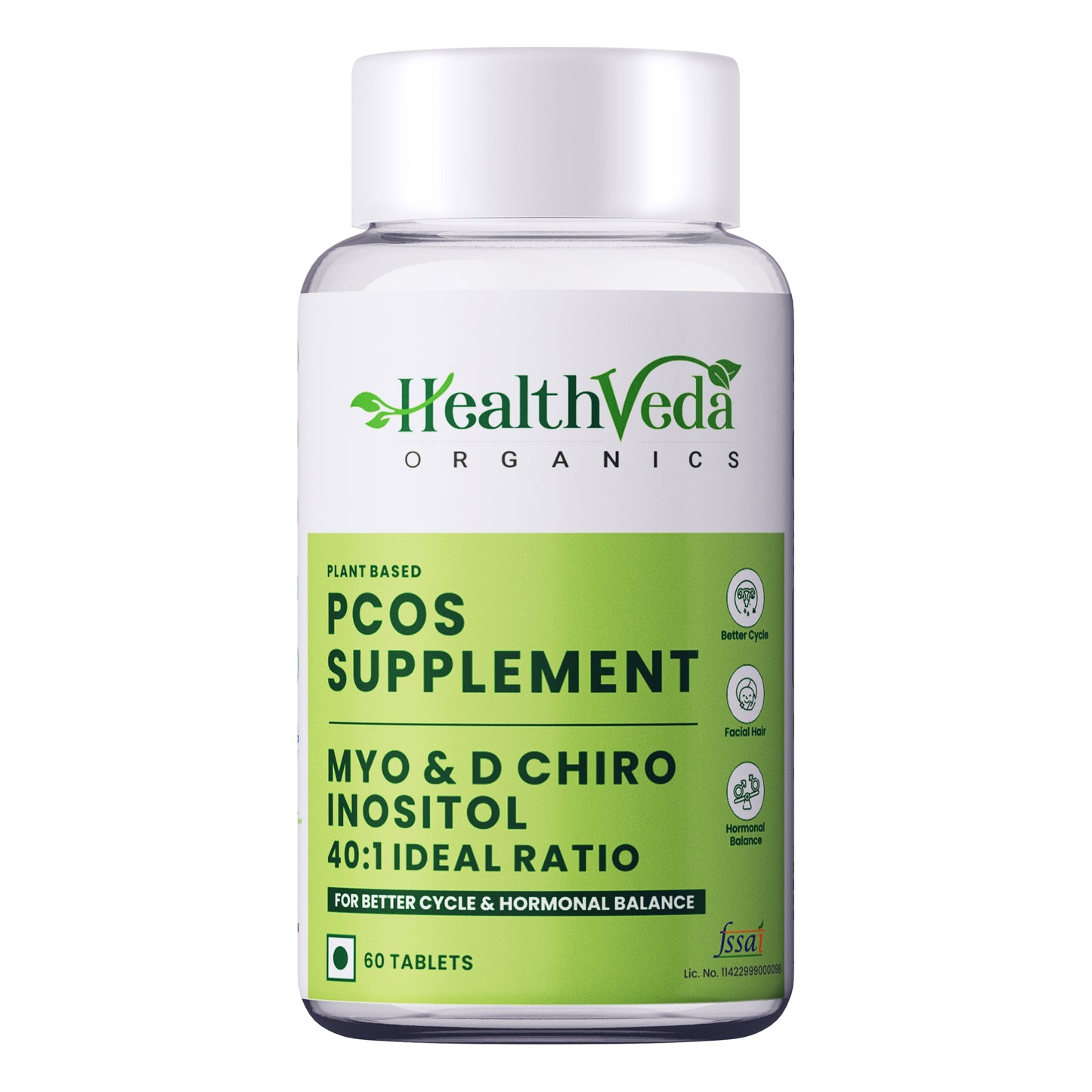 Health Veda Organics Plant Based PCOS Multivitamin Supplement Tablets