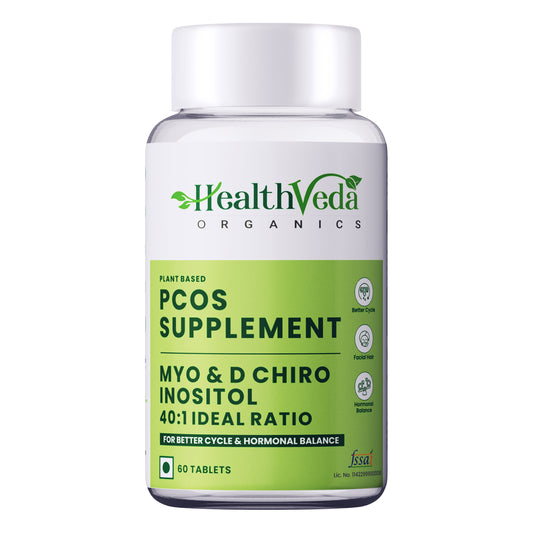 Health Veda Organics Plant Based PCOS Multivitamin Supplement Tablets