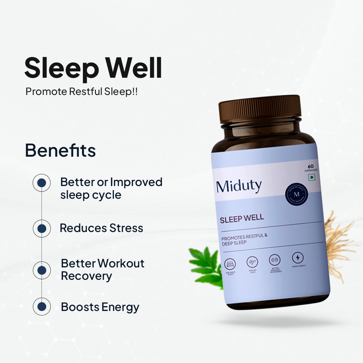Miduty by Palak Notes Sleep Well Capsules
