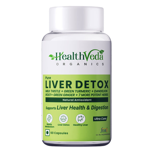 Health Veda Organics Plant Based Liver Detox Capsules
