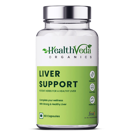 Buy Health Veda Organics Plant Based Liver Support Capsules from DrMediCart, Ship from India to USA