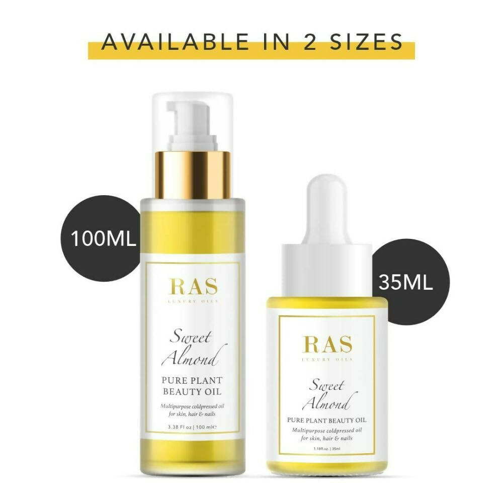 Ras Luxury Oils Sweet Almond Pure Plant Oil