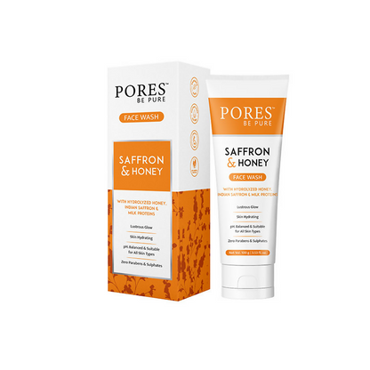 Pores Be Pure Saffron Glow Bright Face Wash With Honey