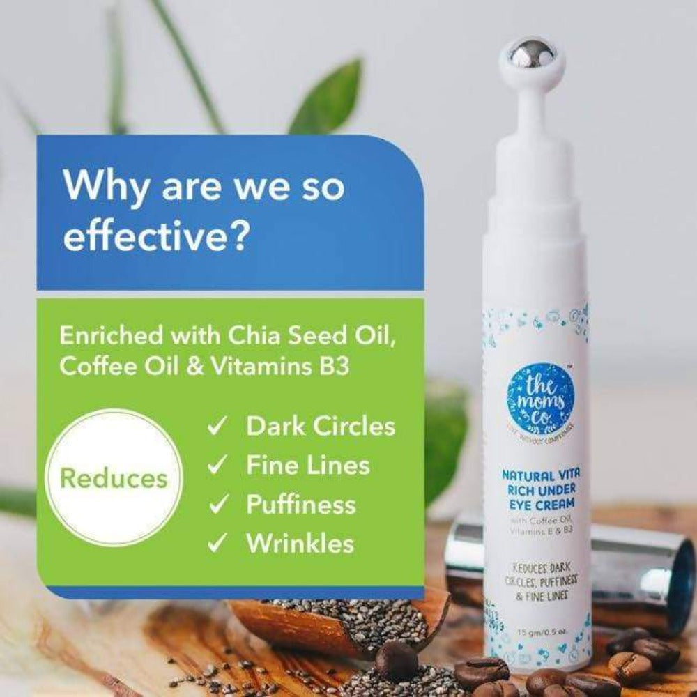 The Moms Co Vita Rich Under Eye And Face Serum Combo - Drmedicart