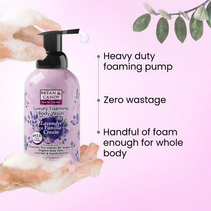 Bryan & Candy Luxury Foaming Body Wash - Lavender & Vanilla