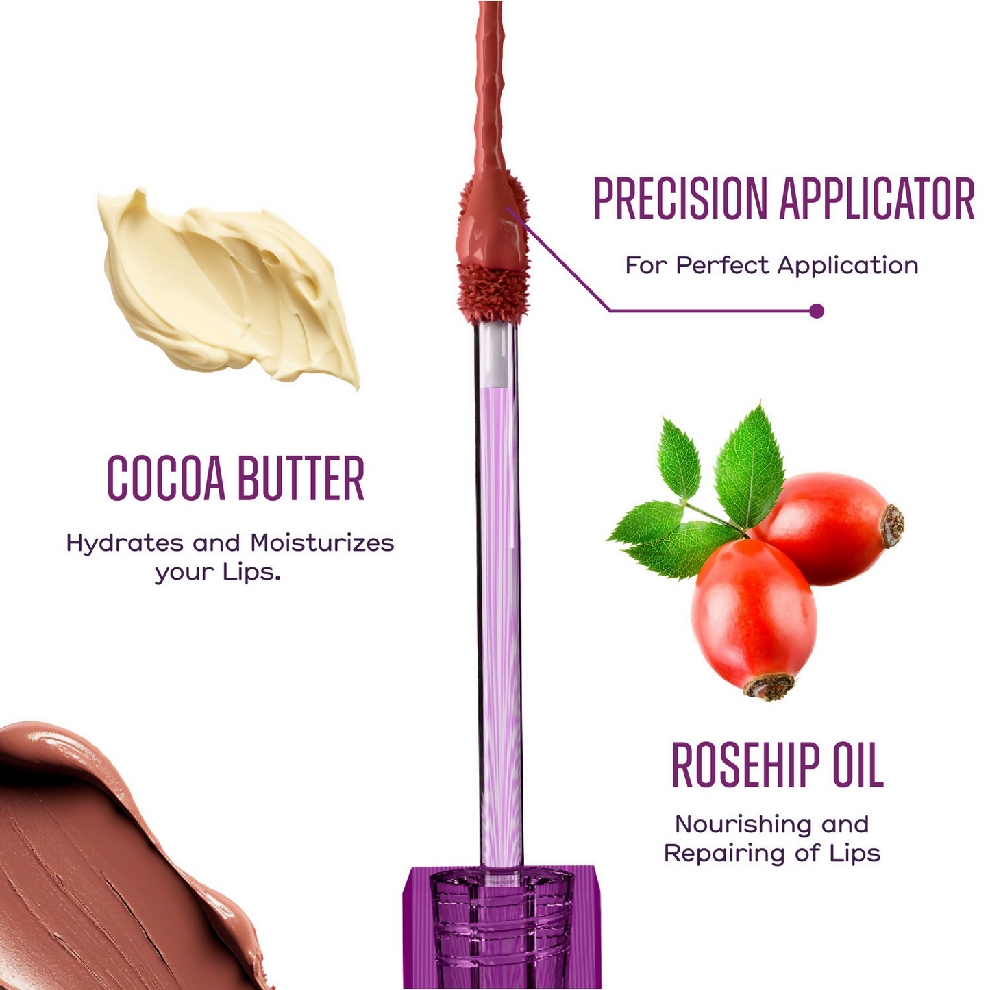 Blue Heaven Ultimatte Whipp Lip Liquid Lipstick - Velvet Brown