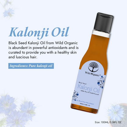 Wild Organic Cold Pressed Black Seed Kalonji Oil