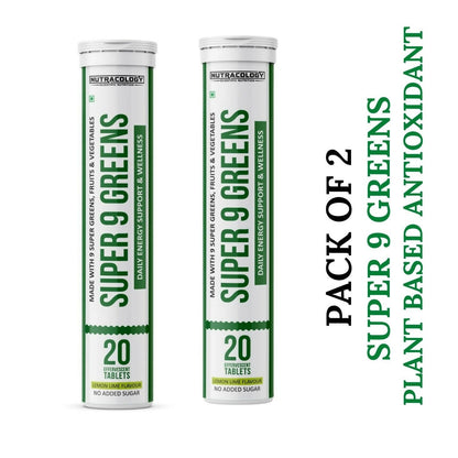 Nutracology Super 9 Greens Daily Wholefood Multivitamin For Immunity And Detox Plant