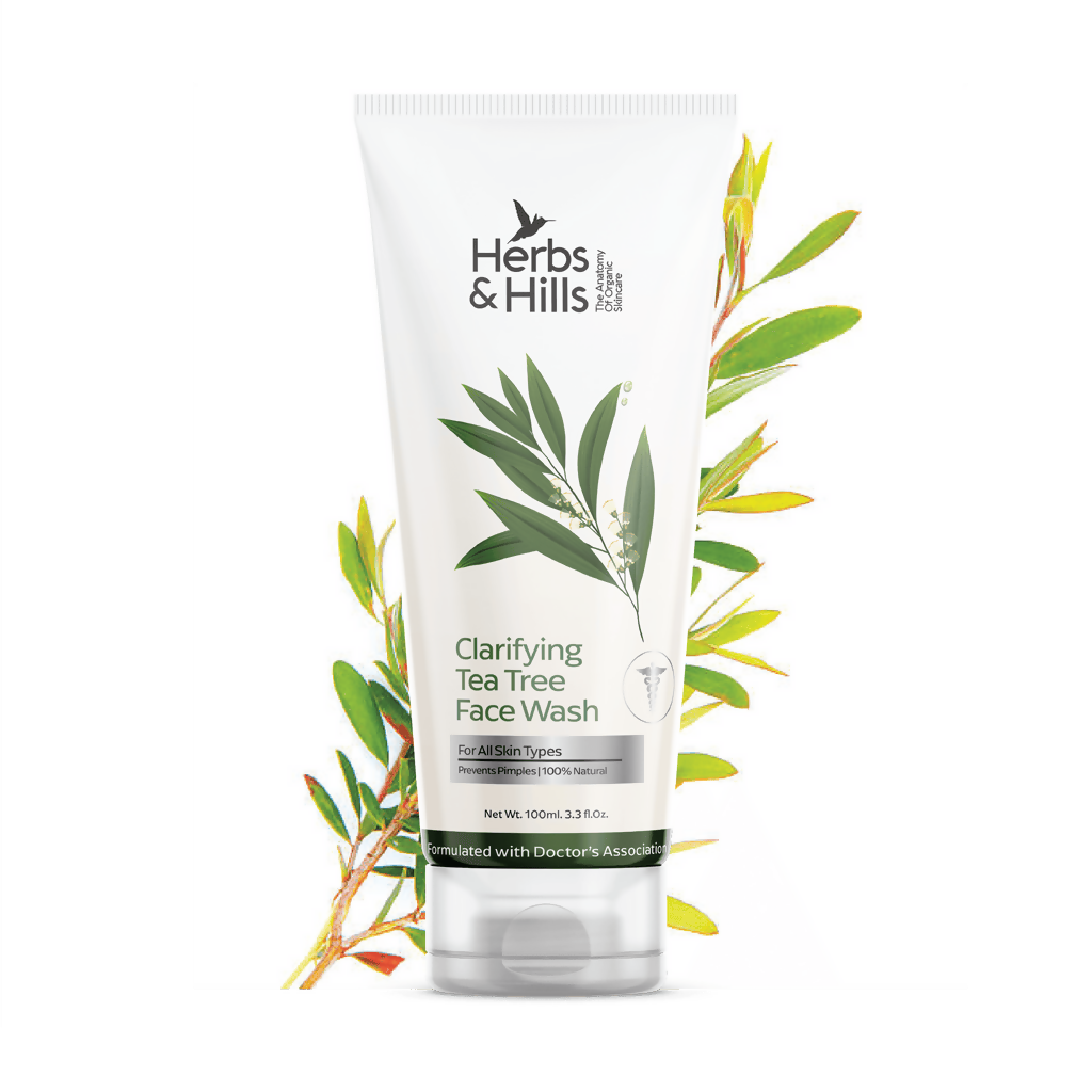 Herbs & Hills Clarifying Tea Tree Face Wash