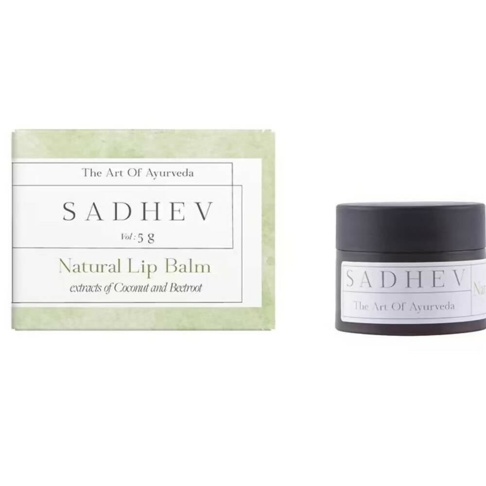 Sadhev Ayurvedic Natural Lip Balm-Beetroot & Coconut