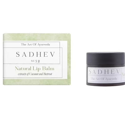 Sadhev Ayurvedic Natural Lip Balm-Beetroot & Coconut