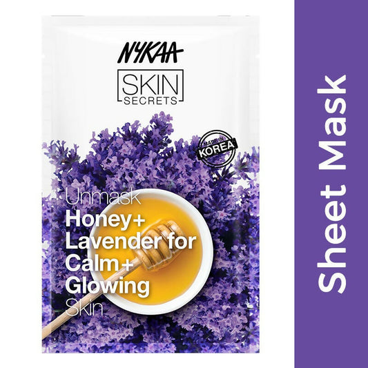 Buy Nykaa Naturals Skin Secrets Exotic Indulgence Honey + Lavender Sheet Mask For Calm & Glowing Skin from DrMediCart, Ship from India to USA
