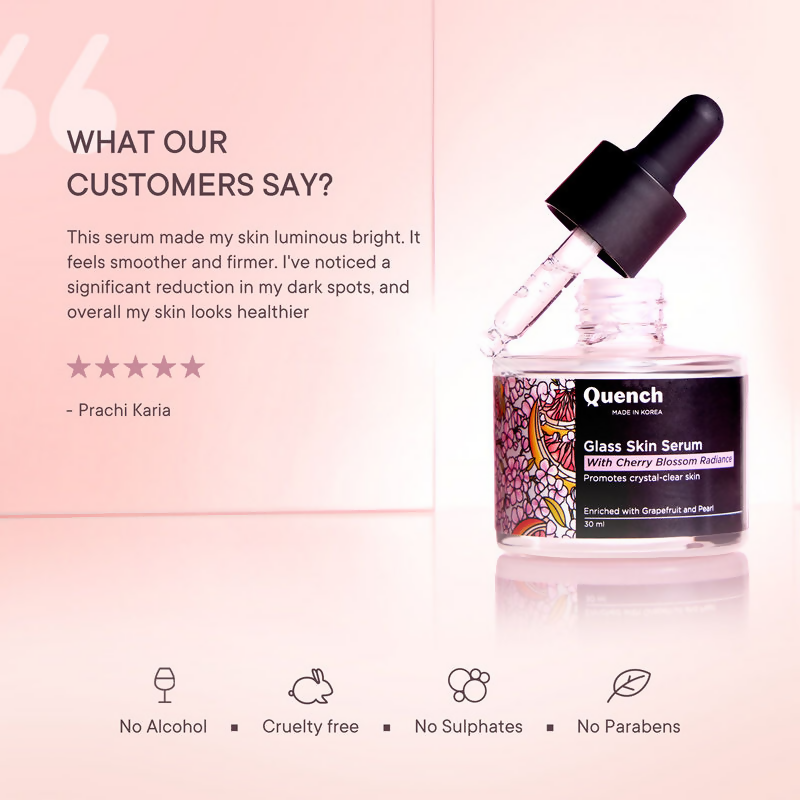 Quench Glass Skin Serum With Cherry Blossom Radiance