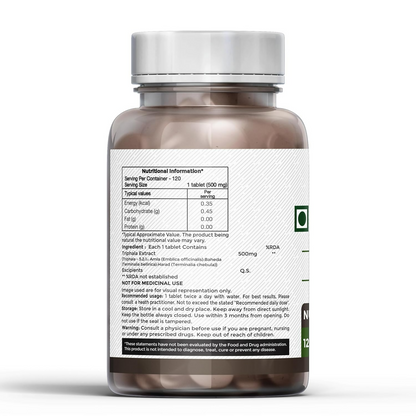 Carmel Organics Triphala Extract Tablets