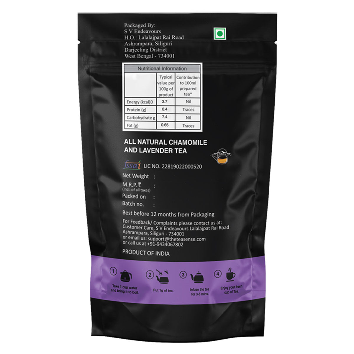Tea Sense Lavender & Chamomile Tea - buy in USA, Australia, Canada