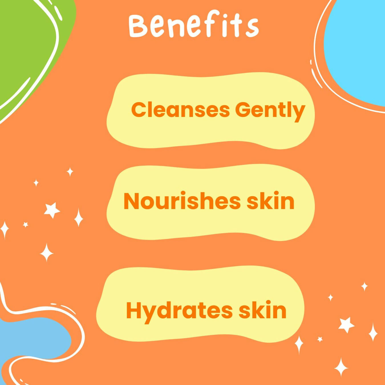 Puddles Organic Cub Riders Fruity Gel Kids Body Wash, Coconut Cleansers Essential Oil