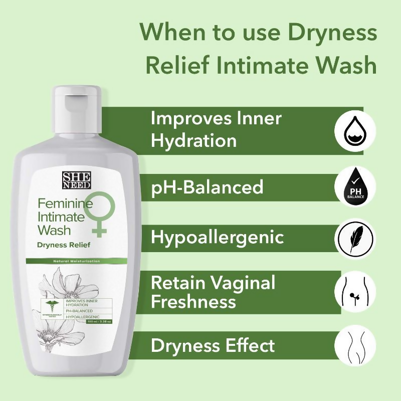 SheNeed Dryness Relief Feminine Intimate Wash