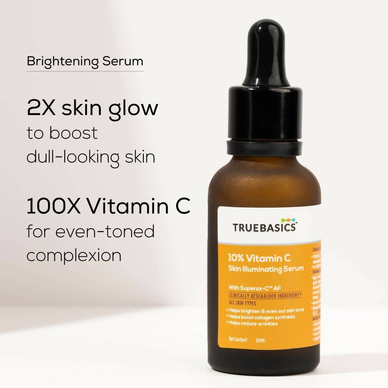 TrueBasics 10% Vitamin C Skin Illuminating Face Serum - Drmedicart