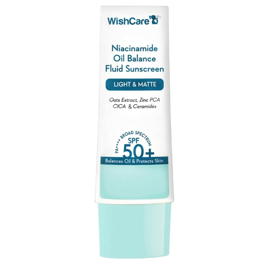 Wishcare 5% Niacinamide Oil Balance Fluid Sunscreen | SPF50 - Drmedicart